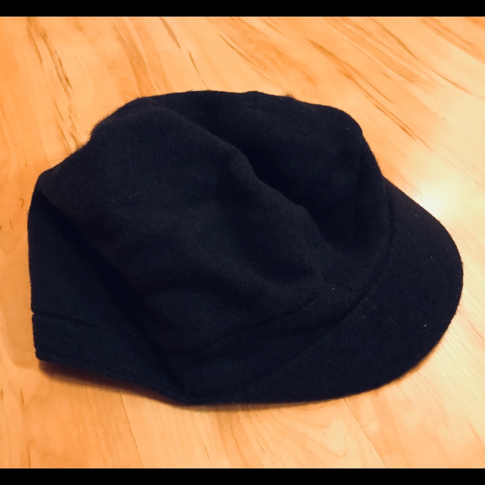 Ann Taylor Navy Blue Wool Winter Cap